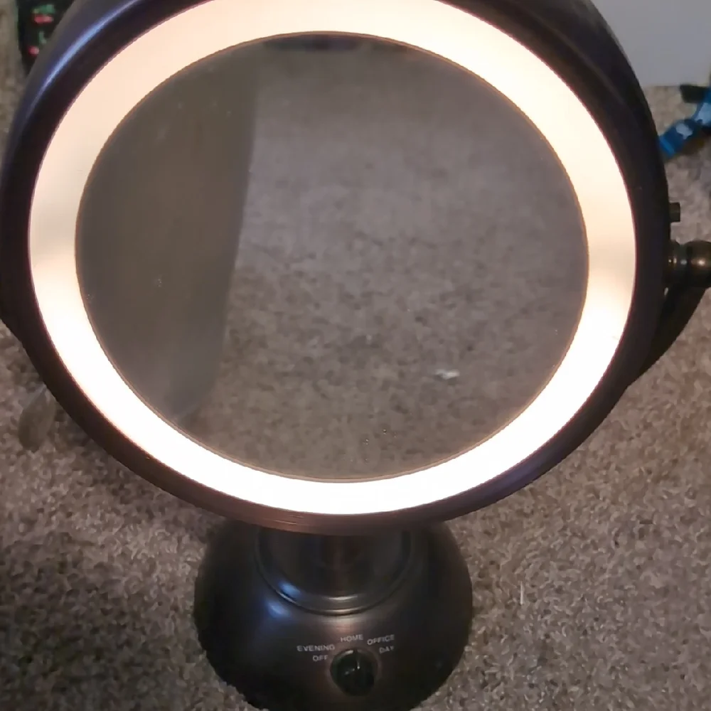 Elegant Bronze Vanity Mirror with LED Illumination